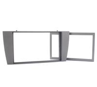 Marco Adaptador Doble DIN Gris Antracita para Radio Jaguar X-Type 2 DIN