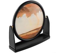 Marco artístico de movimiento de paisaje arenoso que fluye suavemente para mejorar la concentración y fomentar la relajación en casa u oficina (amarillo)