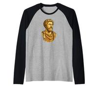 Marco Aurelio Busto Liso Camiseta Manga Raglan