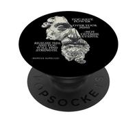 Marco Aurelio Filosofía estoica Cita del filósofo romano PopSockets PopGrip Adhesivo
