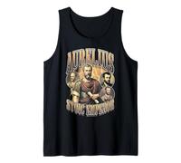Marco Aurelio Filosofía Estoica Emperador Vintage Bootleg Camiseta sin Mangas