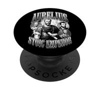 Marco Aurelio Filosofía Estoica Emperador Vintage Bootleg PopSockets PopGrip Adhesivo