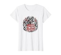 Marco Aurelio Y Faustina El Estoicismo Más Joven Camiseta gráfica económica, Mujer, Blanco, L