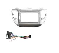 Marco Auto Radio Coche 9 ''para Hyundai para Tucson 2015-2017 Reproductor De Radio Coche Marco Panel Cable Estéreo Arnés Fascia para Cubierta Tablero