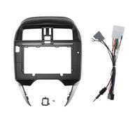 Marco Auto Radio Coche Adaptador De Fascia para Marco Coche 9/10, 1 Pulgadas, Kit Panel Ajuste Tablero Radio para Nissan para Sunny para Micra Almera 2011-2019