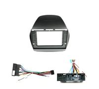Marco Auto Radio Coche Fascia De Coche 9/10, 1" para Hyundai para Tucson para IX35 2010-2015 Panel Radio DVD, Kit Tablero, Adaptador Instalación, Marco Consola