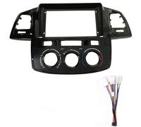 Marco Auto Radio Coche Fascia De Coche 9 Pulgadas para Toyota para Fortuner para Hilux 2005-2014, Panel Salpicadero 2 DIN, Marco DVD Estéreo para Tablero