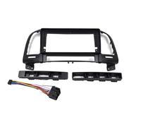 Marco Auto Radio Coche Instalación Radio Coche 2Din, Marco Y Cable Plástico para Panel Salpicadero, GPS, para Hyundai para Santa Fe IX45 2006-2012 Kit Montaje