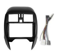 Marco Auto Radio Coche Kit De Marco Radio Coche para Nissan para Micra March K13 2013 2014 2015 2016 2017 Estéreo para Reajuste Fascia Panel Montaje Bisel