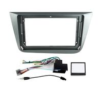 Marco Auto Radio Coche Kit De Marco Radio Multimedia 9 Pulgadas para Salpicadero, Cable Único, Panel Canbus, Bisel, Juego Completo para Seat para Altea 2004-2015