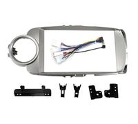 Marco Auto Radio Coche Marco Fascias Radio Coche para Toyota para Yaris para Vitz P130 2012-2017, Panel Estéreo 2DIN 9 Pulgadas Arnés Cableado Cable Alimentación