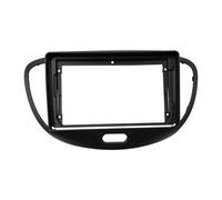 Marco Auto Radio Coche Marco Y Cable Panel Salpicadero Plástico ABS para Radio Coche, 2 DIN, 9 Pulgadas, para Hyundai para I10 2008-2011 Kit Montaje Tablero