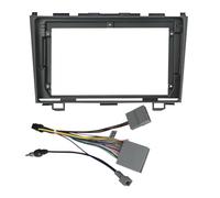 Marco Auto Radio Coche Radio De Coche 9 Pulgadas para CRV para CR-V 2007-2011, Kit Tablero para Panel Salpicadero, Consola Facia, Placa, Molduras Marcos, Cable
