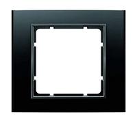Hager b3 - Marco 1 elemento aluminio negro antracita