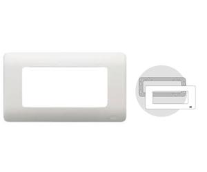 Marco blanco de 6 elementos estrechos, ideal para exposiciones y organización de fotos o documentos en espacios reducidos.