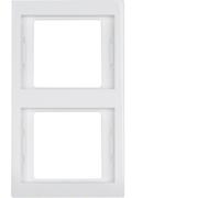 Hager k1 - Marco 2 elementos vertical blanco polar