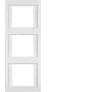 Marco triple Berker R.1 horizontal/vertical IP20 blanco 10132189