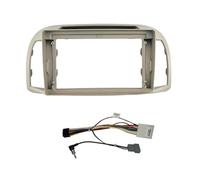 Marco Carcasa para Radio Reproductor MP5 Android Estéreo Unidad Principal 2DIN Cubierta Salpicadero para Nissan para March para Micra K12 2002-2010(Frame Wire)