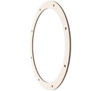 Marco Circular de Madera para Manualidades, 12 Pulgadas, Navideño | Base Lista para Decorar, Orificios Guía y Acabado Natural, Adecuado para Bodas, San Valentín y Colgadores