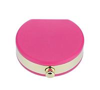 Marco Compacto para Lentes de Contacto, Estuche para Gafas para el Cuidado de los Ojos, Bonito Kit de Viaje para Herramientas Pequeñas Al Aire Libre(Rosa roja)