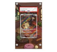 Marco compatible con Pokémon Team Rocket's Meowth - Destined Rivals - Estuche protector de tarjetas de arte extendido Pokémon PSA, compatible con PSA / CGC / TAG