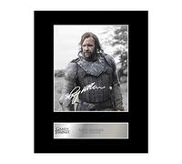 Marco con fotografía de El Perro de Juego de Tronos firmada por el actor Rory McCann