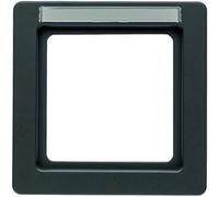 Marco con portaetiquetas 1E, Q.1, antracita, aterciopelado