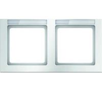 Marco con portaetiquetas 2E V, Q.3, blanco polar, aterciopelado