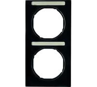 Marco con portaetiquetas 2EV, R.3, negro, brillo