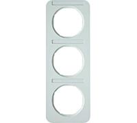 Marco con portaetiquetas 3EV, R.1, blanco polar, brillo