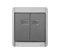 Marco con tecla doble Simon 44 aqua IP55 - 4400026-035