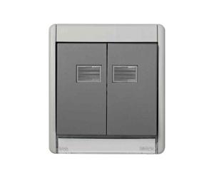 Marco con tecla doble Simon 44 aqua IP55 - 4400026-035