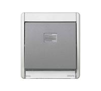 Marco con tecla simple Simon 44 aqua IP55 - 4400010-035