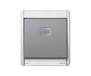 Marco con tecla simple Simon 44 aqua IP55 - 4400010-035