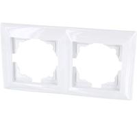 Marco de 2 vías, serie G1, color blanco puro