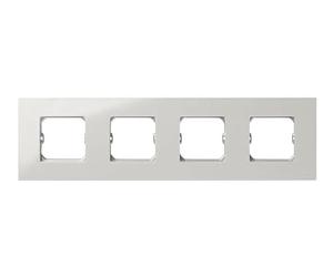 Marco de 4 elementos blanco, diseño moderno, fácil instalación, ideal para hogar y oficina, perfecto para personalizar espacios.