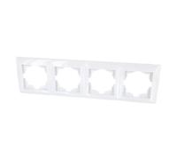 Marco de 4 vías, serie G1, color blanco puro