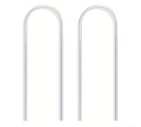 Marco de acrílico transparente en forma de U para trepar plantas, paquete de 2, soporte de enrejado de jardín transparente para vides de interior, Monstera Ivy Hoya, estante vertical para estaca de