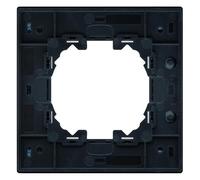 Marco de Aluminio Negro para 1 Módulo - Ligero, resistente, ideal para enmarcar placas y proporcionar soporte en instalaciones eléctricas.