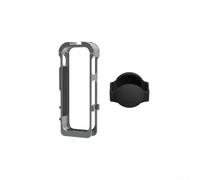 Marco de aluminio para Insta360 X5, jaula protectora de metal magnético soporte de montaje ligero con zapata fría para accesorios de cámara de acción