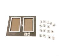 Marco de aniversario de madera personalizado para fotos de entonces y ahora, celebrando el amor duradero y conmemorando hitos especiales (colores oscuros)