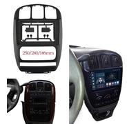 Marco de Audio Interior del Coche Estéreo for automóvil Adaptador de Marco de Fascia de Pantalla Grande de 10.1 Pulgadas/Apto for Chrysler Grand Voyager Touring 2Din Dash Kit de Marco de Panel de AJ