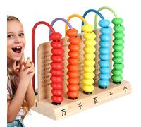 Marco de cálculo para niños Matemáticas - 5 de juegos educativos educativos para contar y calcular, ayudas de aprendizaje de matemáticas para niños con cuentas coloridas,Para niñas preescolar