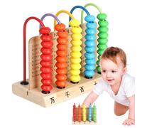 Marco de cálculo para niños matemáticas,Juguetes educativos de 5 ,Ayudas de aprendizaje de matemáticas para niños con cuentas coloridas | Para niñas preescolar primaria restar