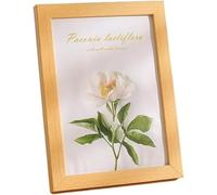 Marco de caligrafía de 10 pulgadas con flores secas, elegante marco de fotos para decoración del hogar, perfecto para amantes del arte e ideas de regalo