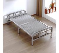 Marco de cama plegable, cama portátil de acero inoxidable para adultos, cama de invitados estable de carga, ideal para el hogar y la oficina, diseño compacto para un fácil almacenamiento