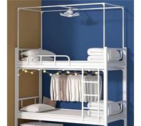 Marco de cama retráctil - Toldo universal para litera con soporte de 4 postes de esquina y soporte de mosquitera para dormitorios