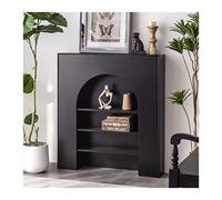 Marco de Chimenea Chimenea eléctrica, Estufa Envolvente, gabinete Decorativo francés, simulación de Chimenea, Vitrina Negra, Sala Estar, moldura(80 * 20 * 90cm)