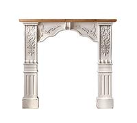 Marco de chimenea Chimenea europea envolvente de repisa gabinete decorativo vintage arqueado chimenea estante sala estar estufa
