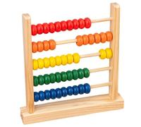 Marco de conteo de ábaco de madera - Juguete de aprendizaje de matemáticas de 15,5 cm, herramienta educativa de cuentas multicolores | Actividad de entrenamiento de números preescolares para niños niñ